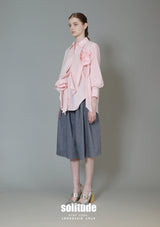 Pink Floral Applique Blouse