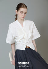 White Kimono Woven Top