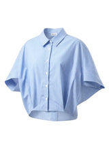 Cropped Kimon-Sleeve Shirt