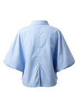 Cropped Kimon-Sleeve Shirt
