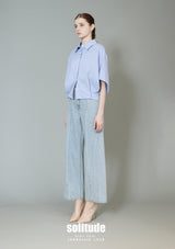 Cropped Kimon-Sleeve Shirt