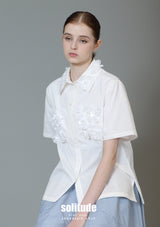 White Hand-Embroidered Shirt
