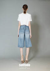 White Origami Patchwork Tee