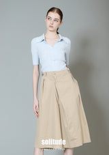 Khaki Wide Leg Pants