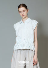 Pockets Drawstring Woven Vest