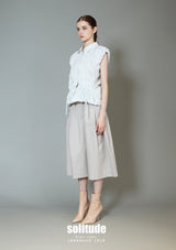 Pockets Drawstring Woven Vest