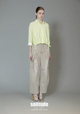 Neon Drawstring Woven Shirt