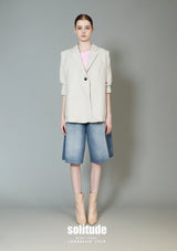 Quarted Sleeve Blazer