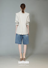 Quarted Sleeve Blazer