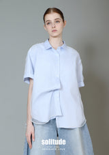 Blue Double-Layer Shirt