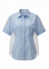Blue Double-Layer Shirt