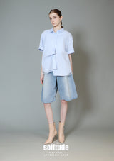 Blue Double-Layer Shirt