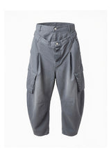 Navy Double-Waistband Army Pants