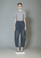 Navy Double-Waistband Army Pants
