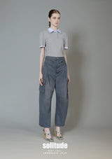 Navy Double-Waistband Army Pants