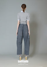 Navy Double-Waistband Army Pants