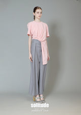 Pink Asymmetrical Knitted Top