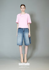 Pink Shoulder-Twist Tee