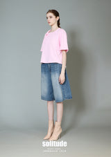 Pink Shoulder-Twist Tee