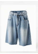 Heavy Washed Denim Shorts
