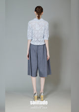Elasticated Waistband Washed Denim Pants