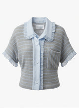 Button-Up Knit Shirt