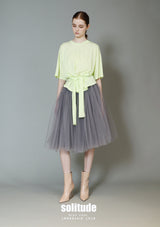 Charcoal Gauze Skirt