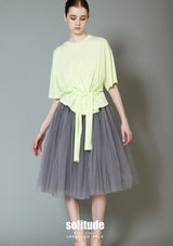 Charcoal Gauze Skirt