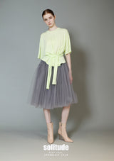 Charcoal Gauze Skirt