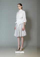 White Asymmetrical Woven Shirt