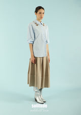 Power Blue Beaded Collar Shirt