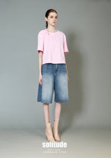 Pink Shoulder-Twist Tee
