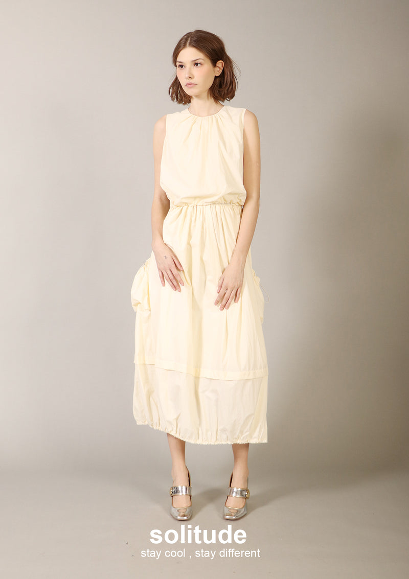 Yellow Double Layers Dress