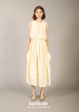 Yellow Double Layers Dress