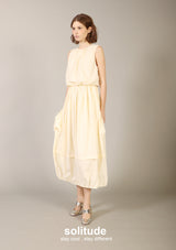 Yellow Double Layers Dress