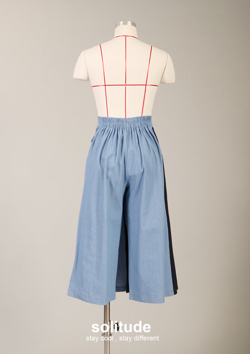 Light Blue Denim Culottes