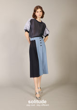 Light Blue Denim Culottes