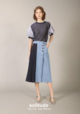 Light Blue Denim Culottes