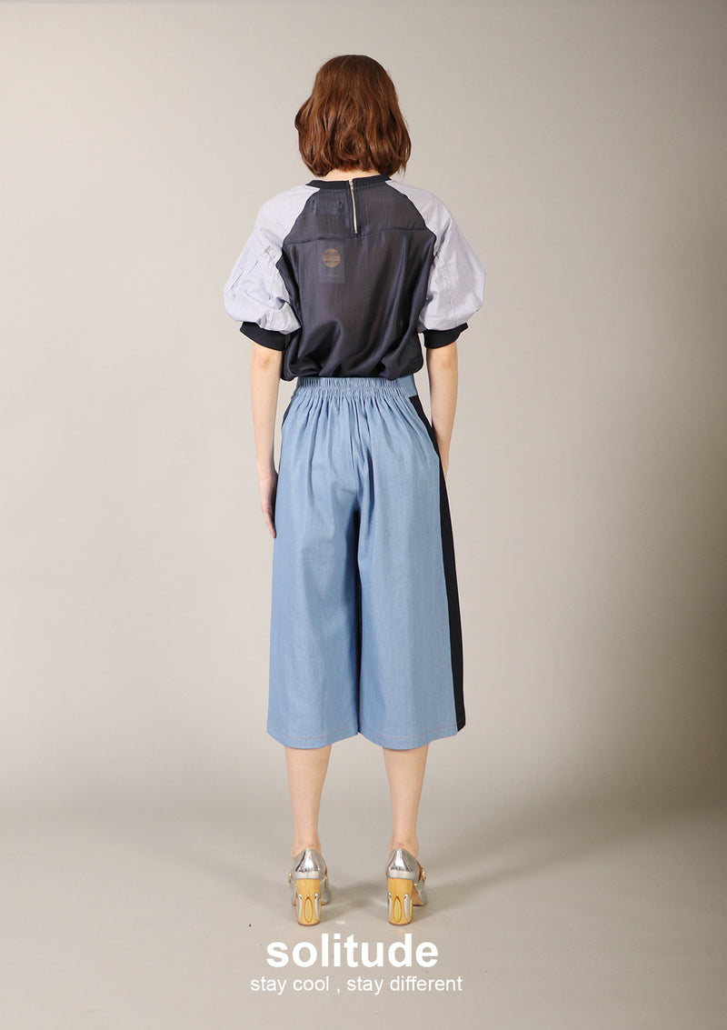 Light Blue Denim Culottes