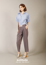 Grey Belt Trousers