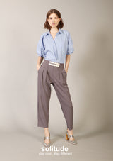 Grey Belt Trousers