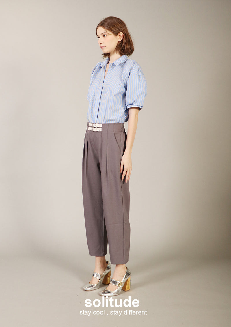 Grey Belt Trousers