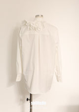 White Long Ruffles Shirt