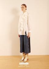 White Long Ruffles Shirt