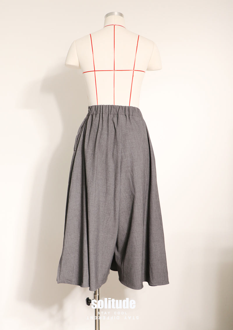 Charcoal Skirt Pants