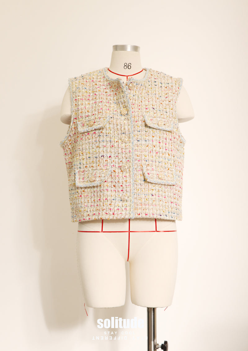 Rainbow Tweed Waistcoat