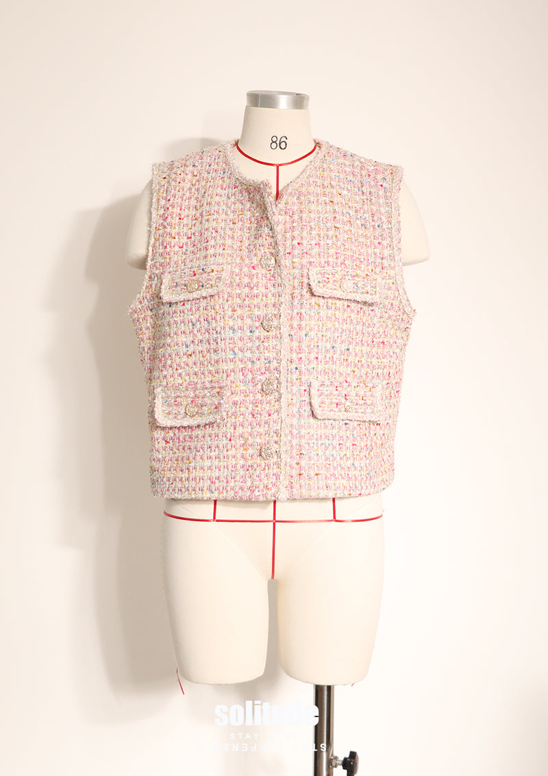 Pink Tweed Waistcoat