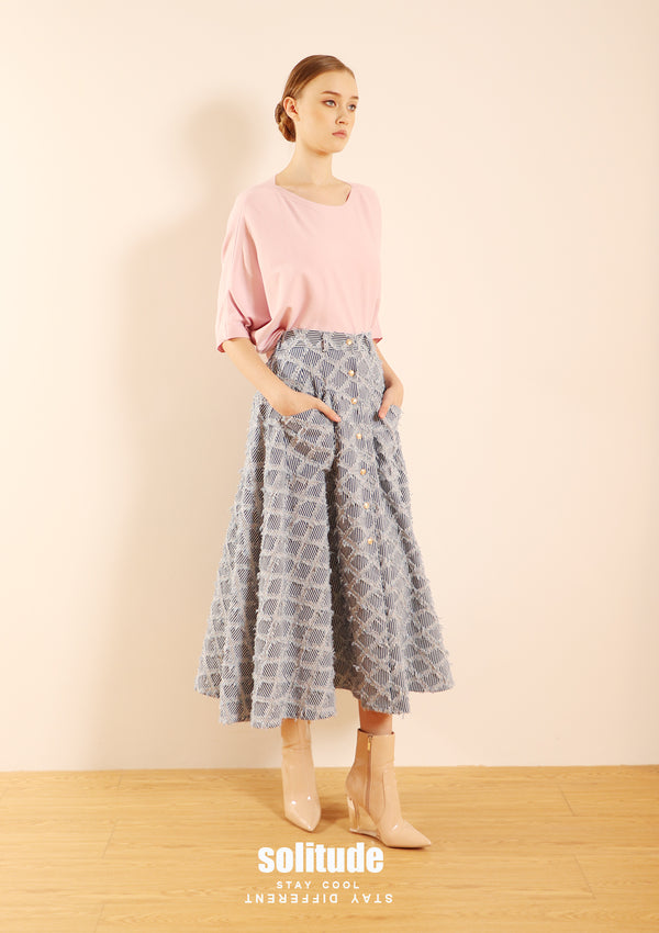 Checker Fish Tail Skirt