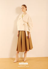 White Boxy Woven Jacket