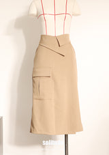 Khaki Skirt Pants